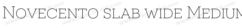 Novecento slab wide Medium字体转换